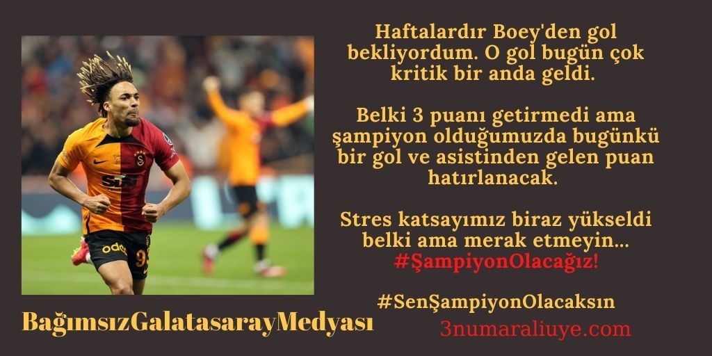 Şampiyonluk Yolu Laubalilikten Uzakta Bir Yerde